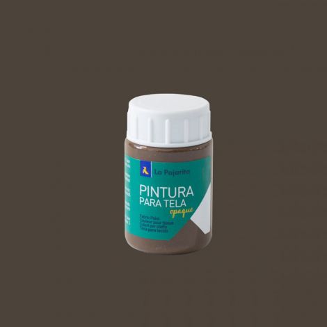 Farba do tkanin ciemnych La Pajarita 35ml, Brązowa